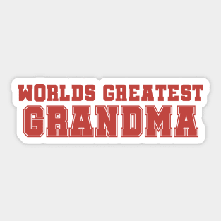 Worlds Greatest Grandma Sticker